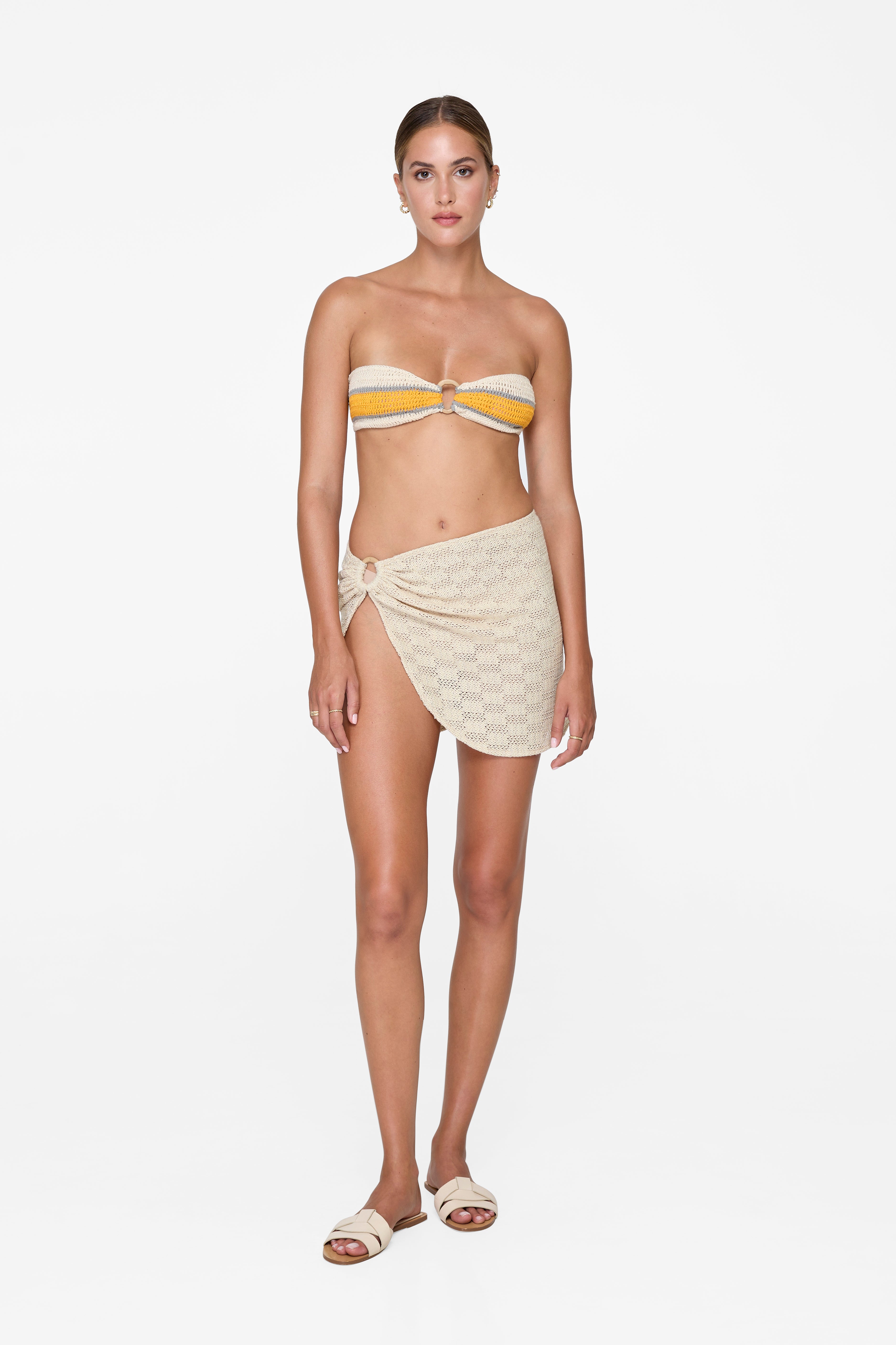 Logan Skirt - Cream Crochet