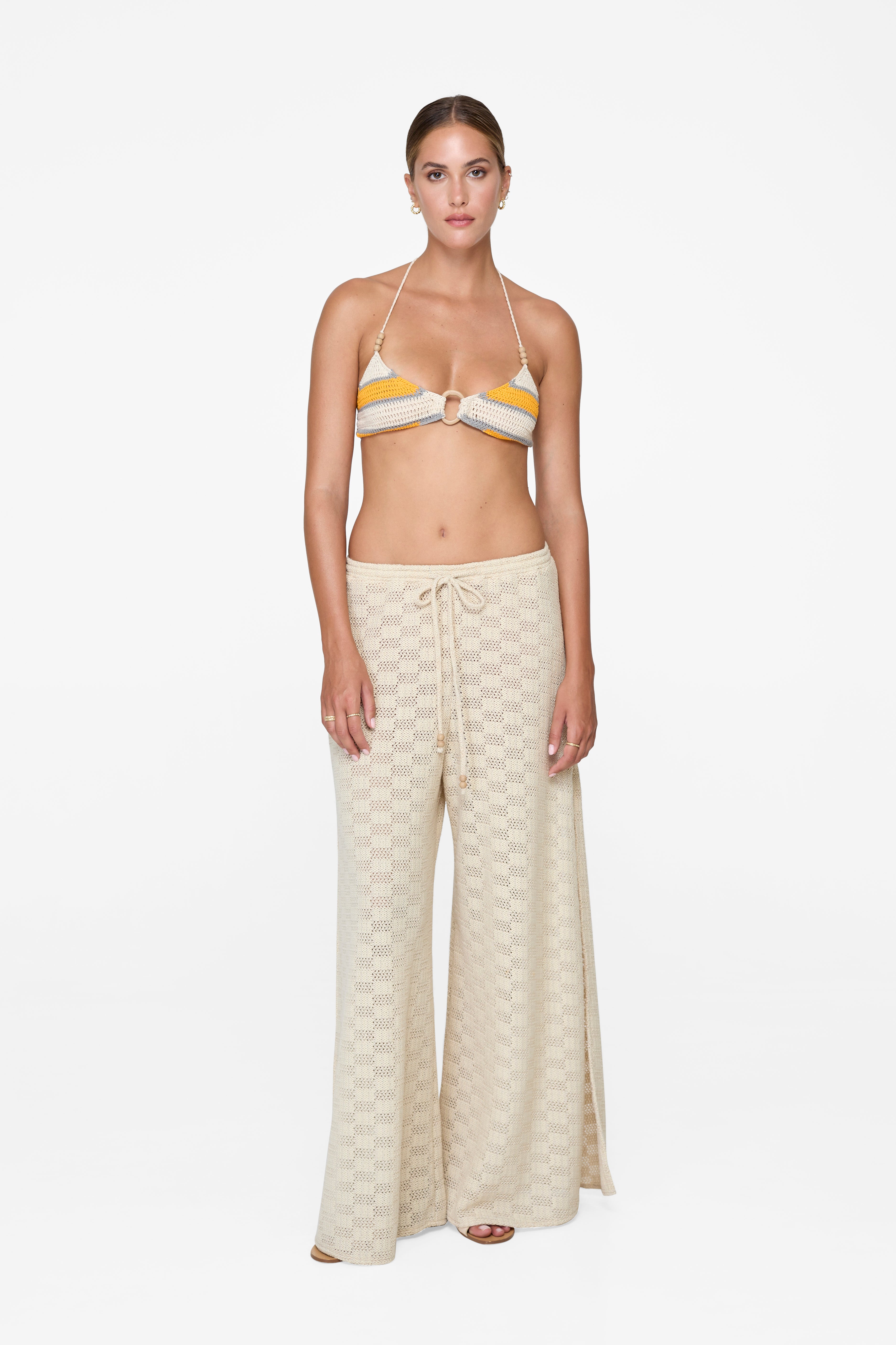 Naomi Pants - Cream Crochet