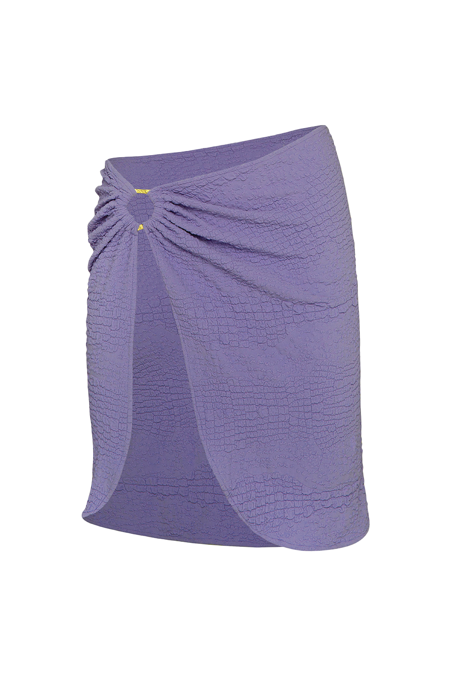 Logan Mini Skirt - Lavender Croc