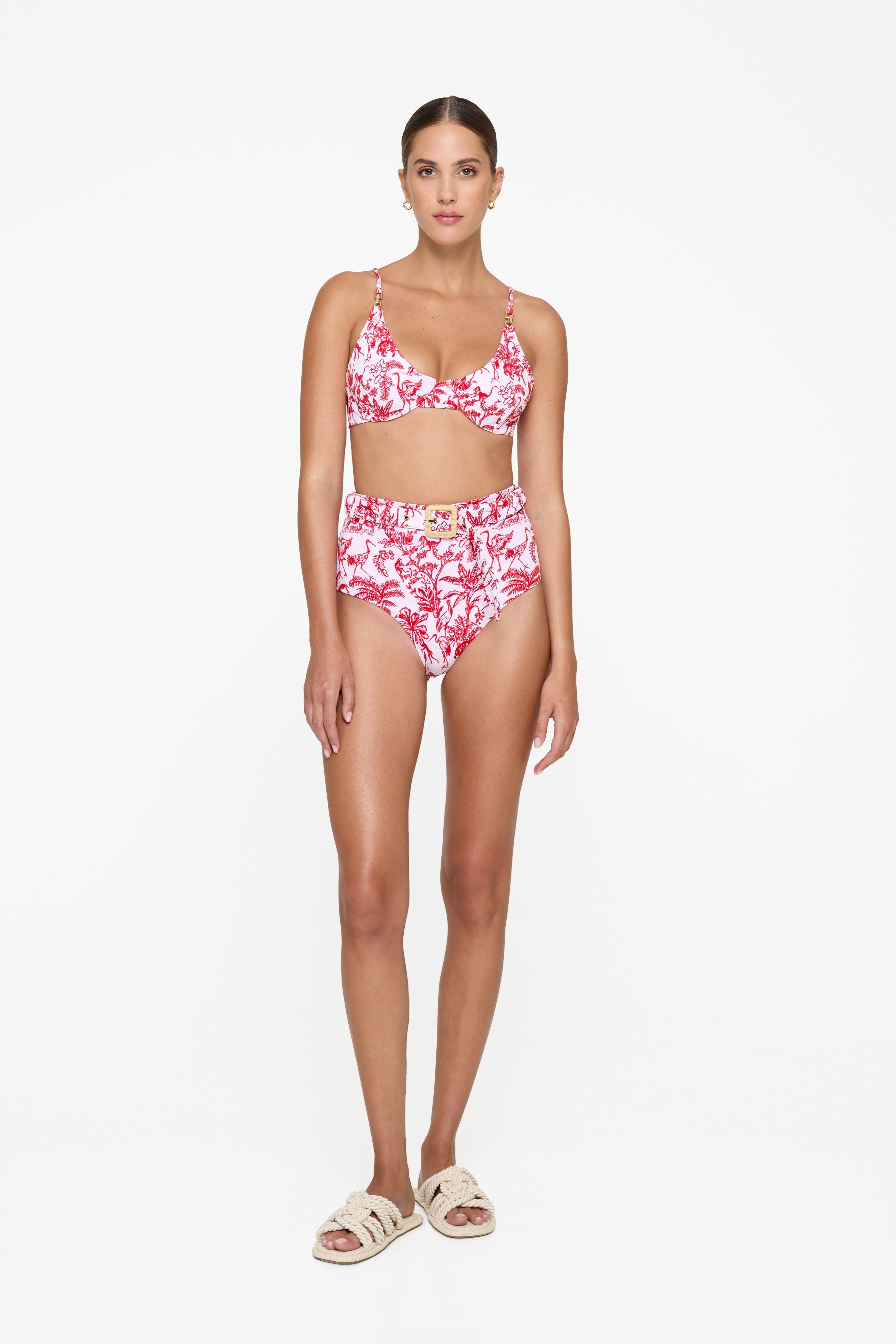 Aspyn Bottom - Red Toile