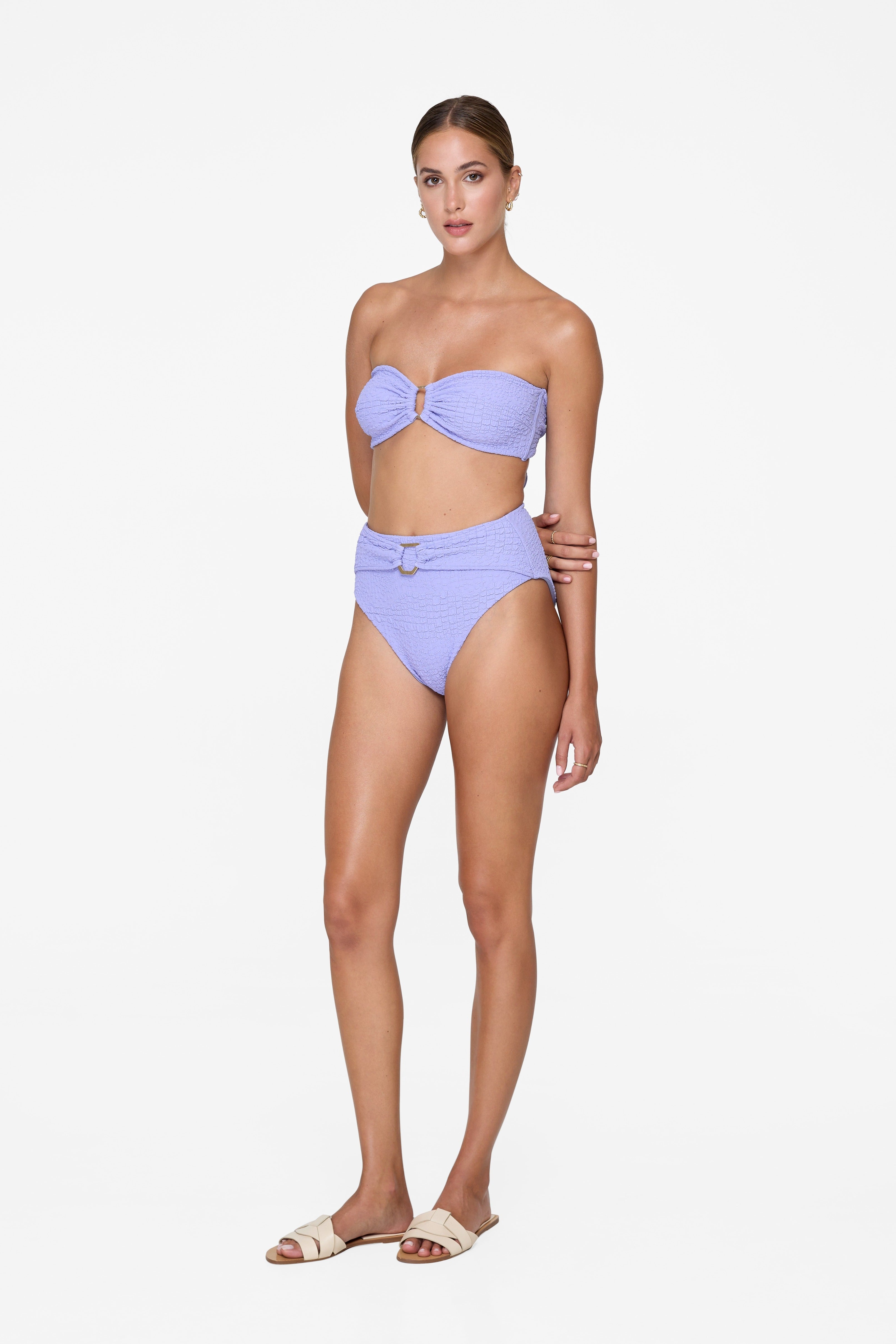 Inez Bottom - Lavender Croc