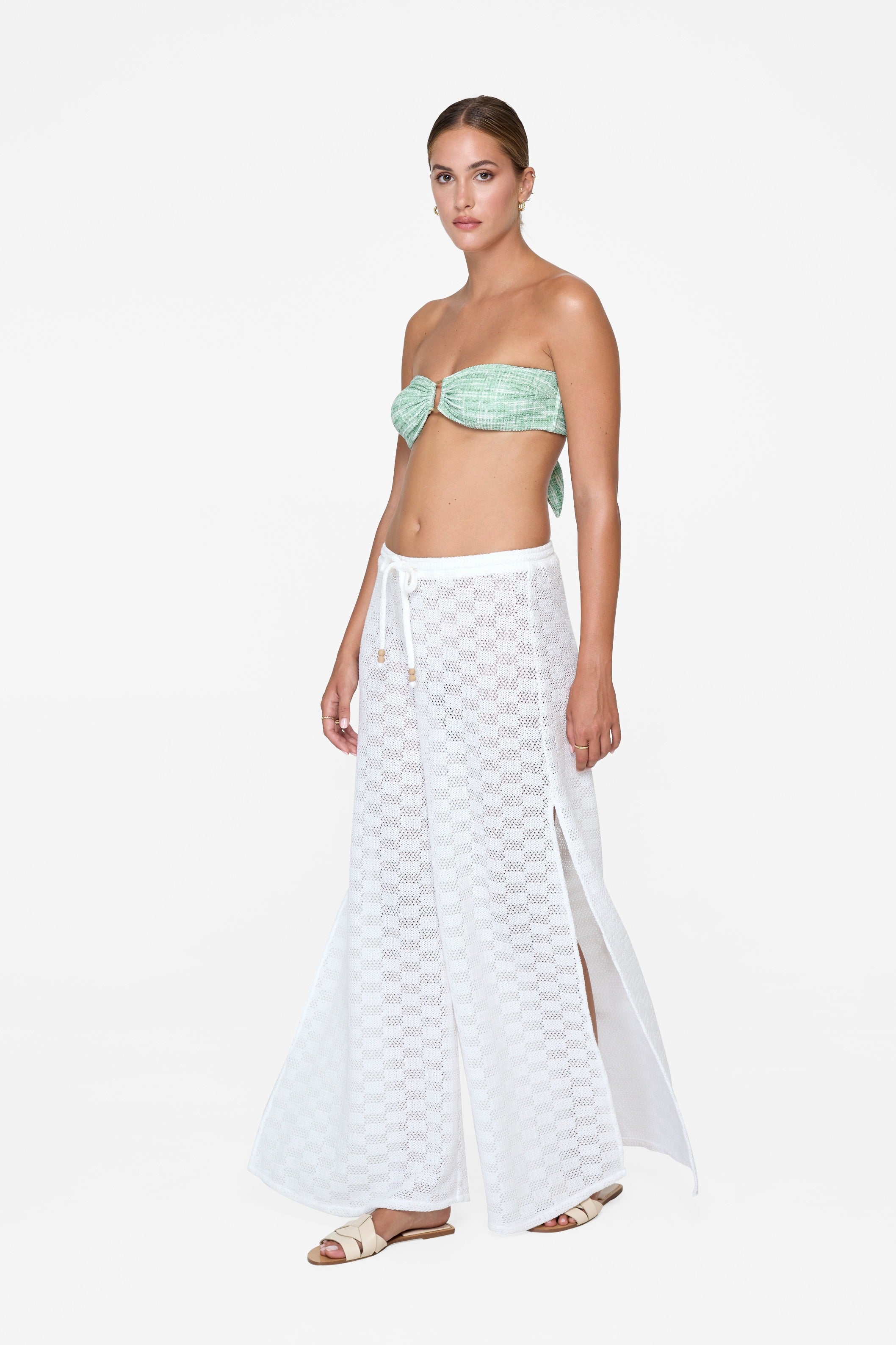 Penelope Pant - Petal White Crochet