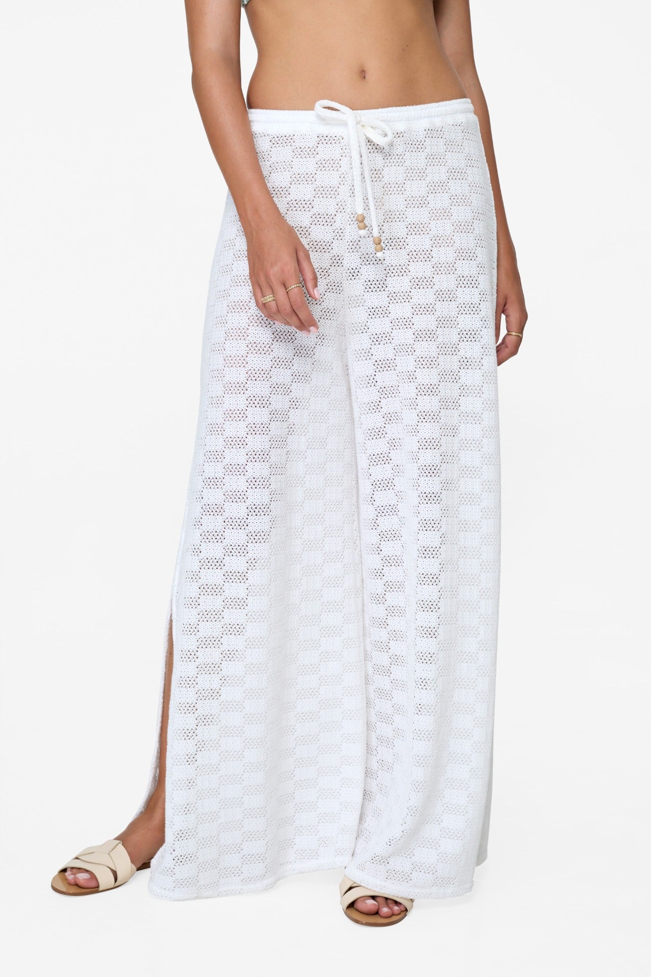 Penelope Pant - Petal White Crochet