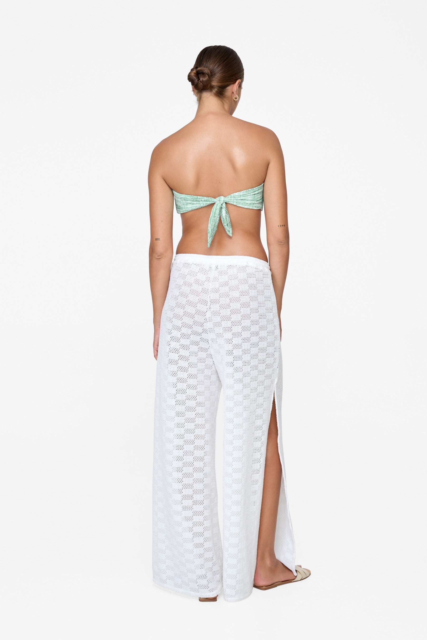 Penelope Pant - Petal White Crochet