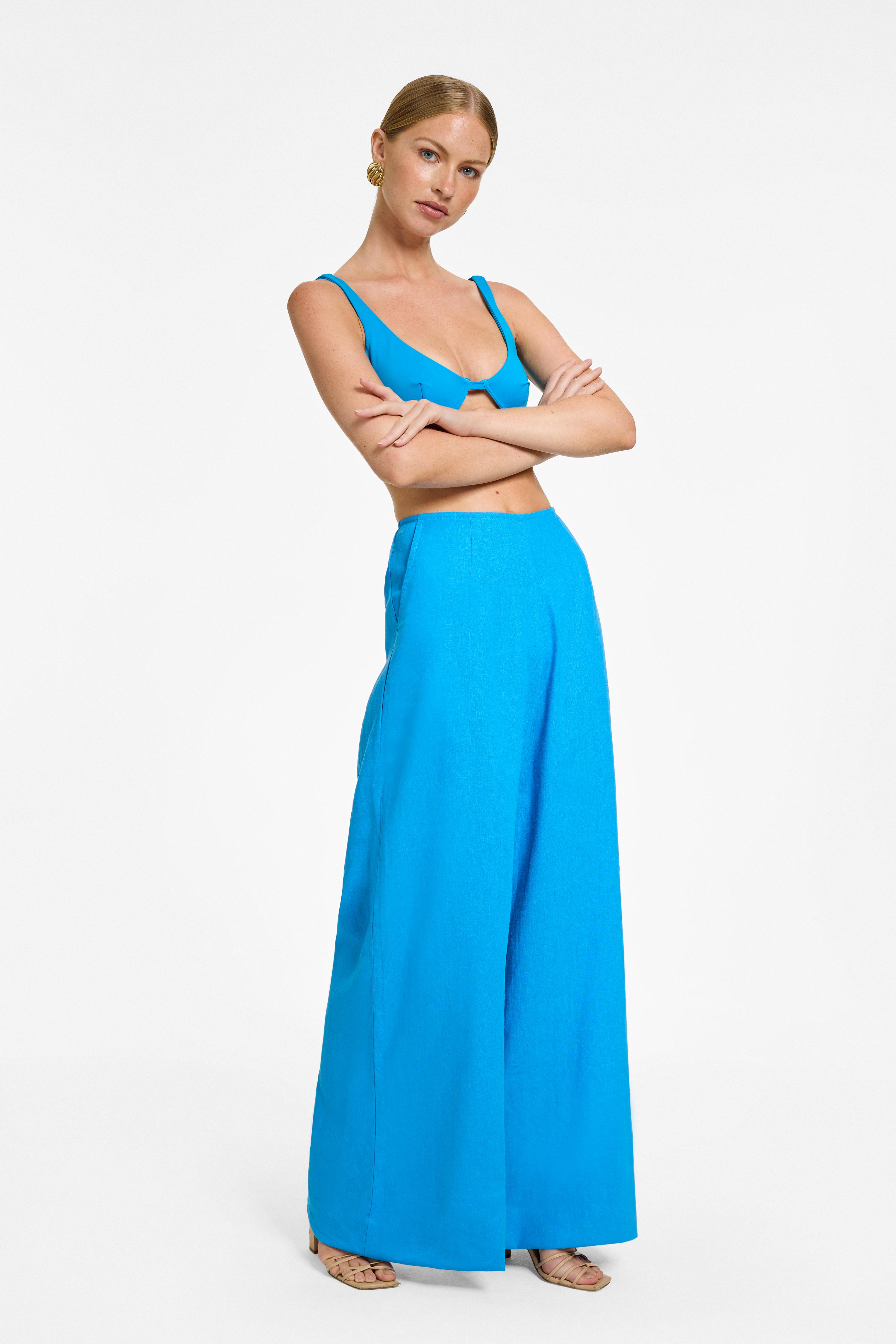Tahoe Pant - Agua Blue Linen