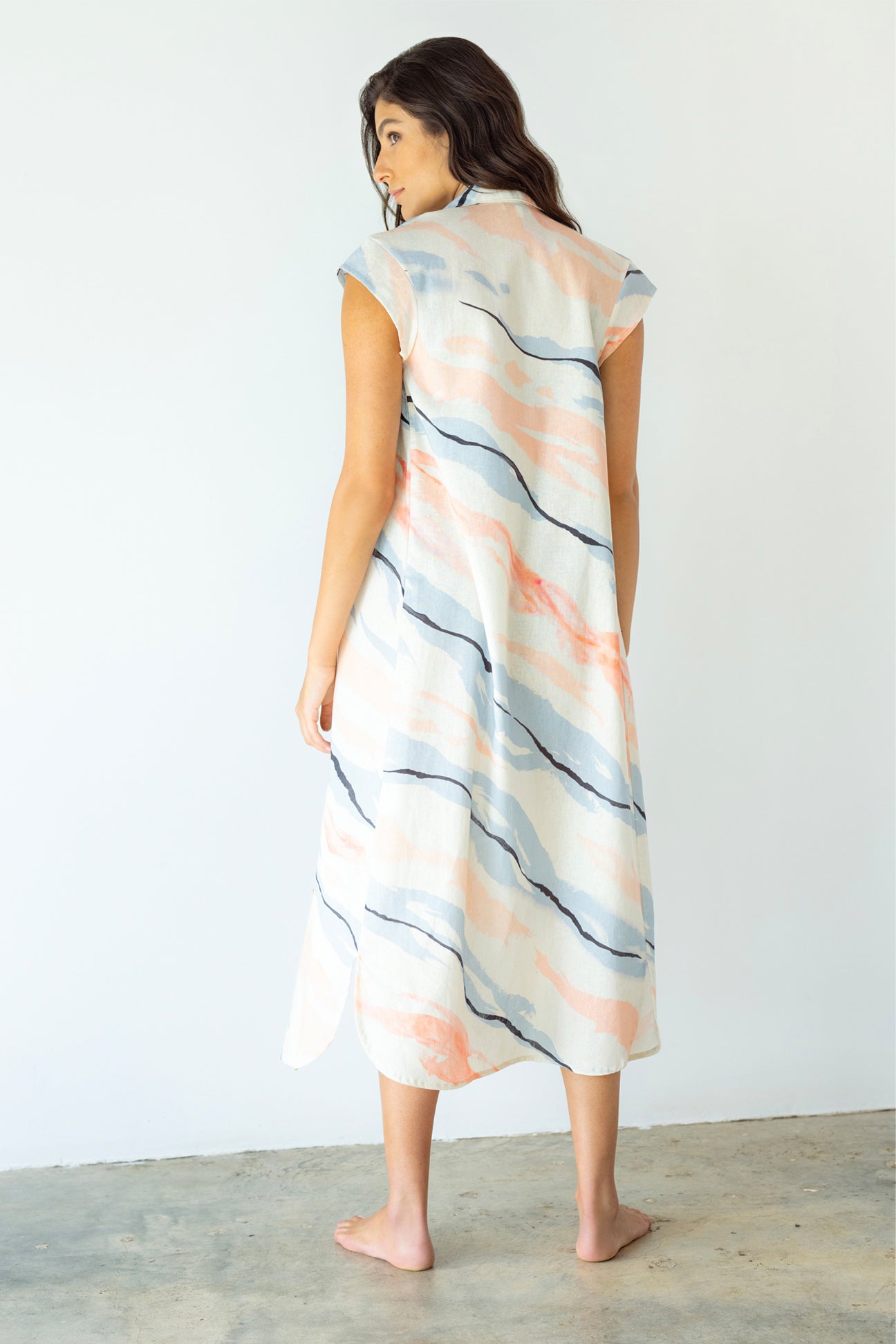 Marisol Duster-Celestial Linen