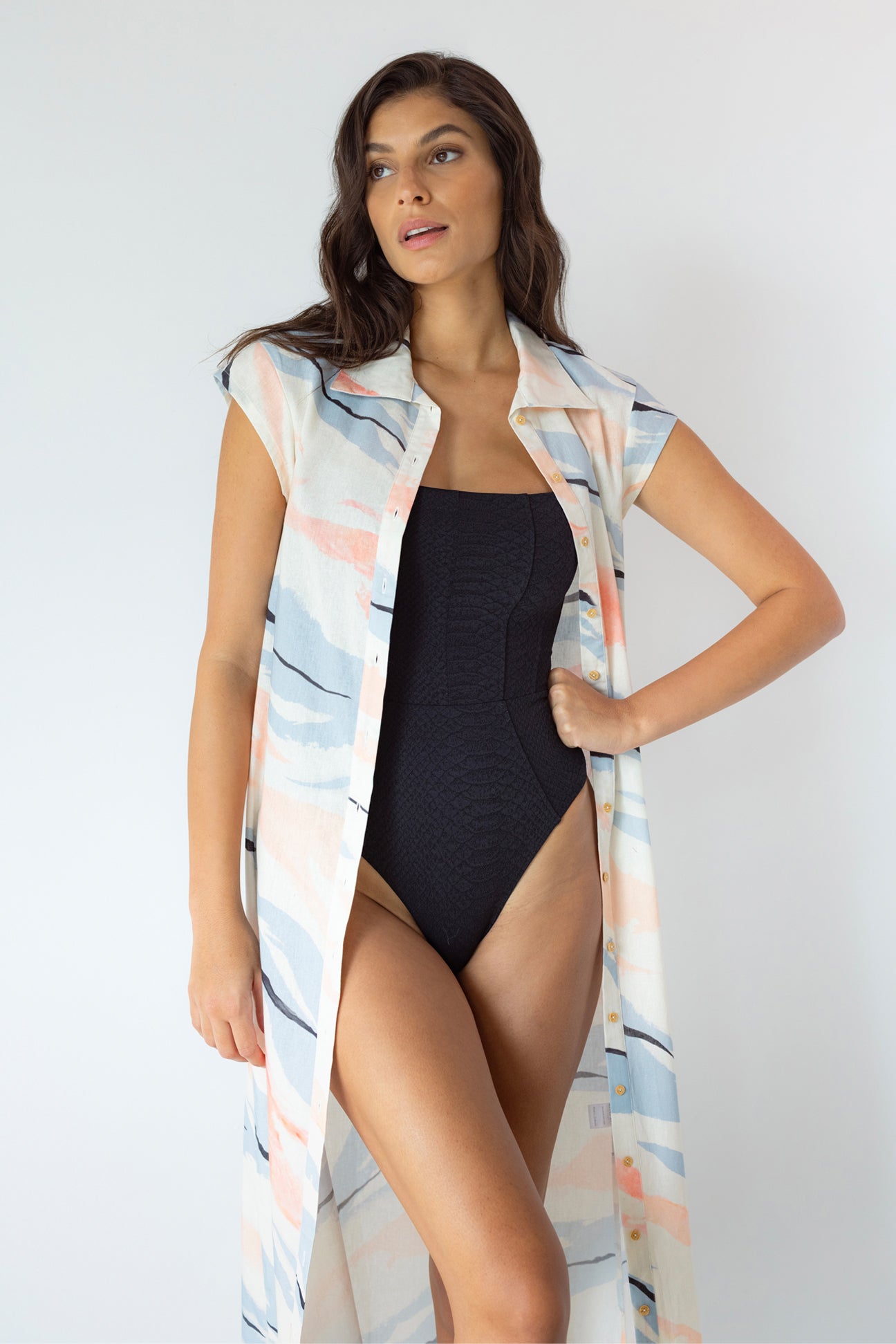 Marisol Duster-Celestial Linen