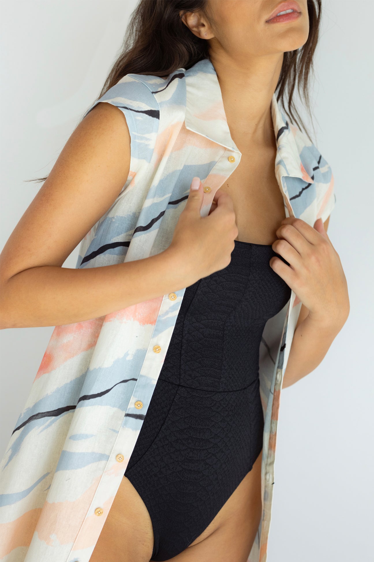 Marisol Duster-Celestial Linen