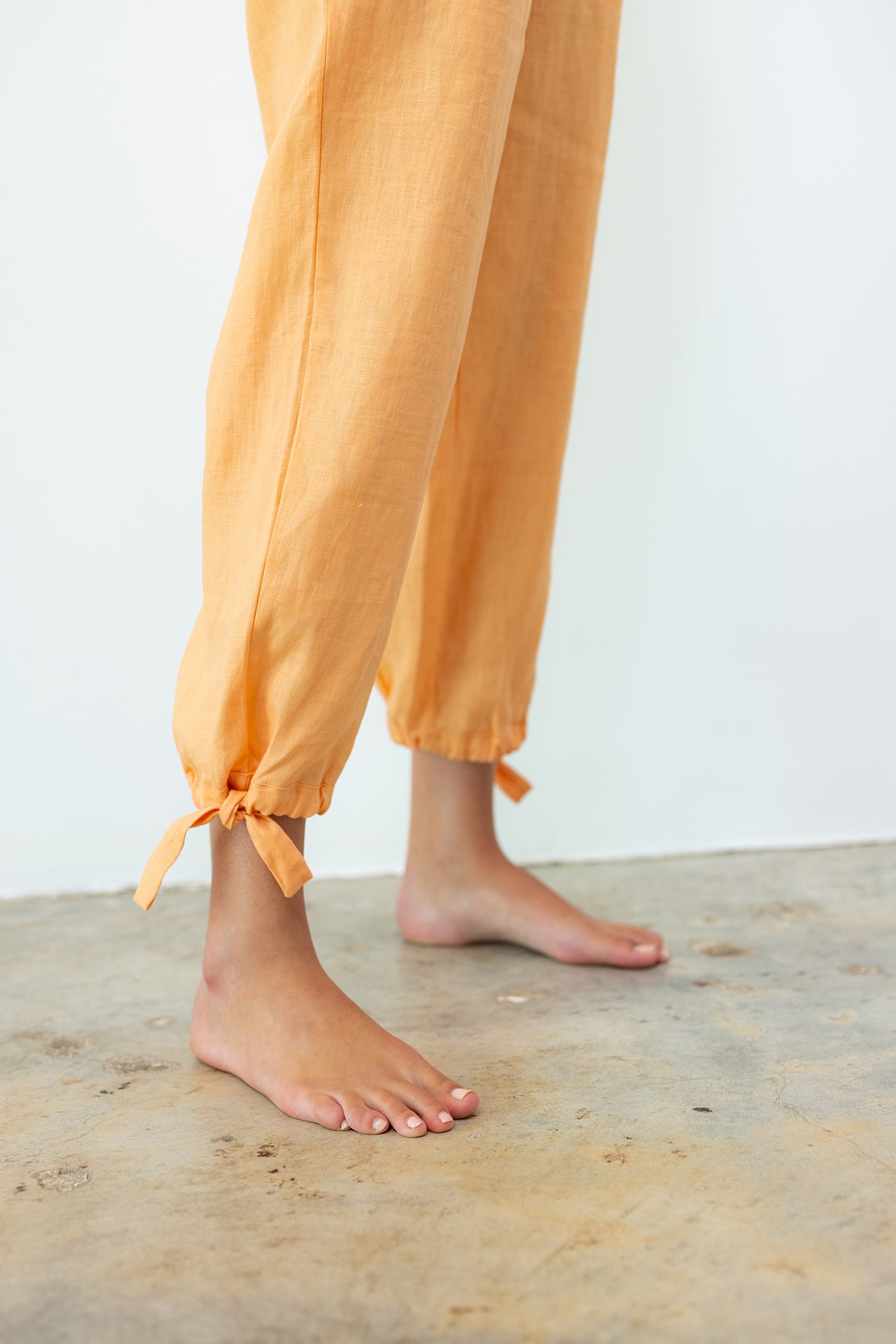 Ramona Jogger-Peach Linen