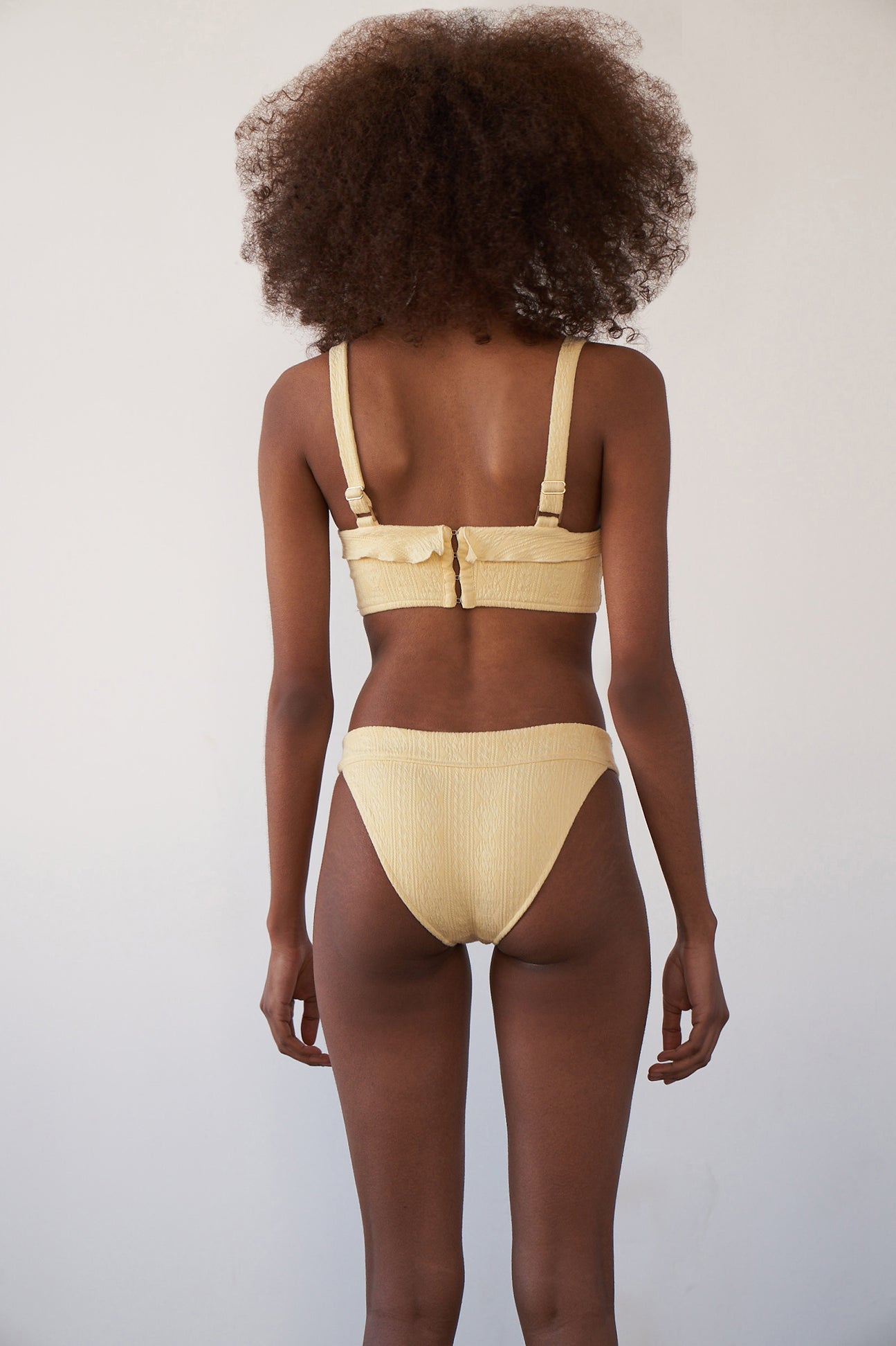 Elliott Bottom-Canary Cable Knit