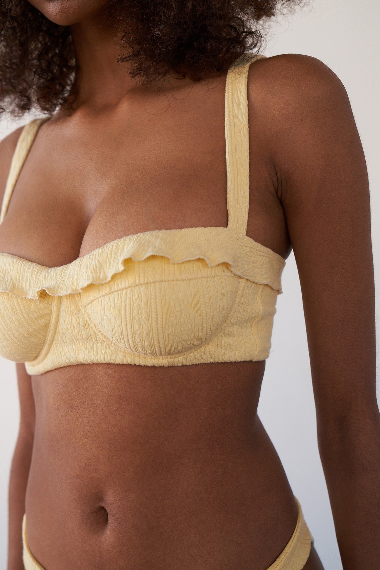 Tate Top-Canary Cable Knit