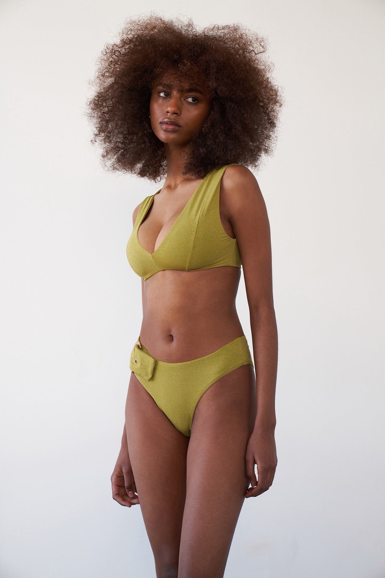 Abigail Top-Vetheuil Green Lurex