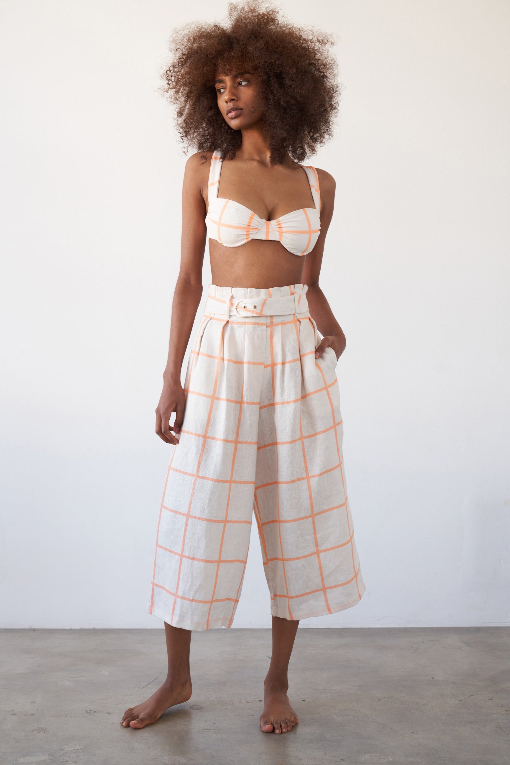 Phoebe Pant-Ettore Geo Linen