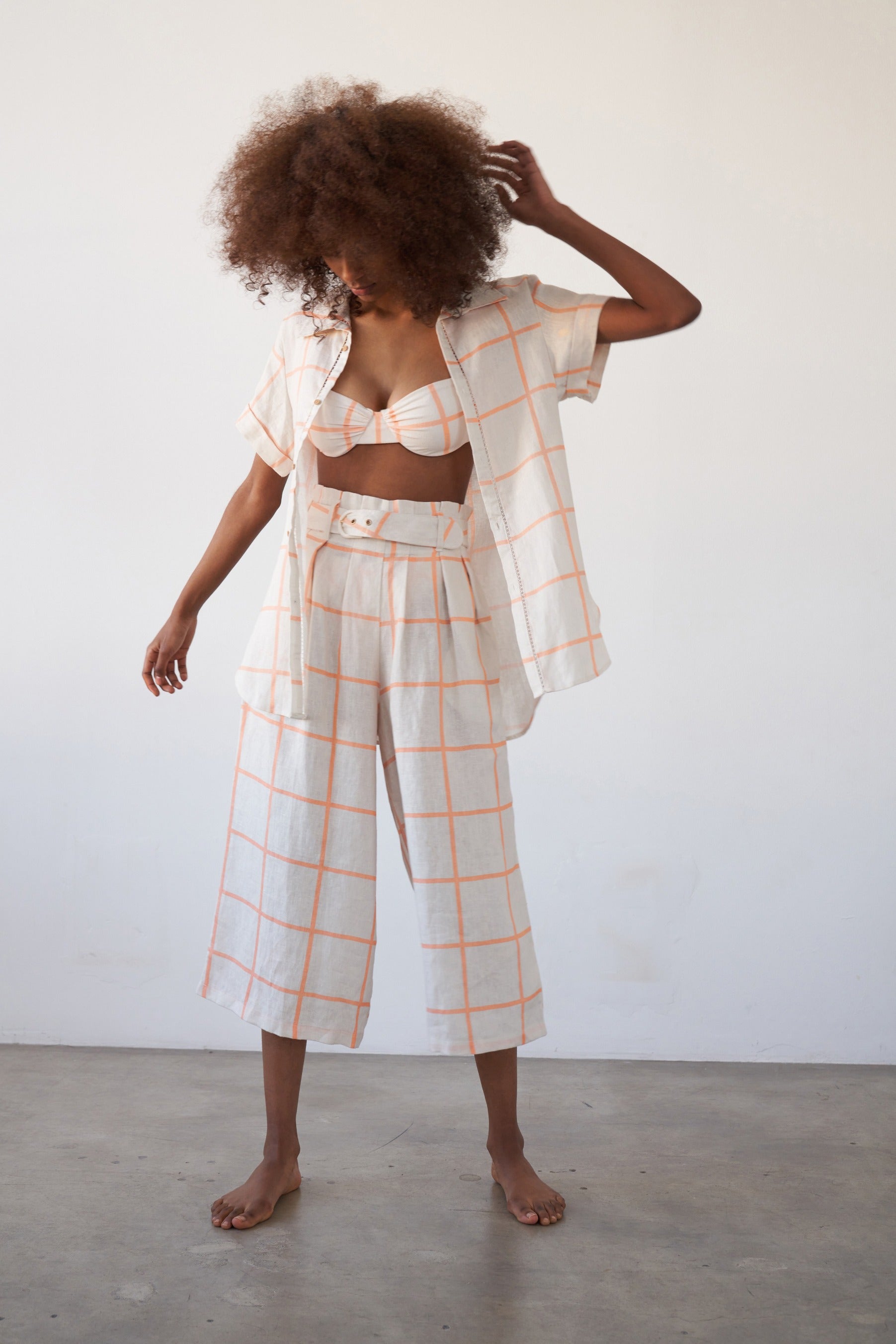 Phoebe Pant-Ettore Geo Linen