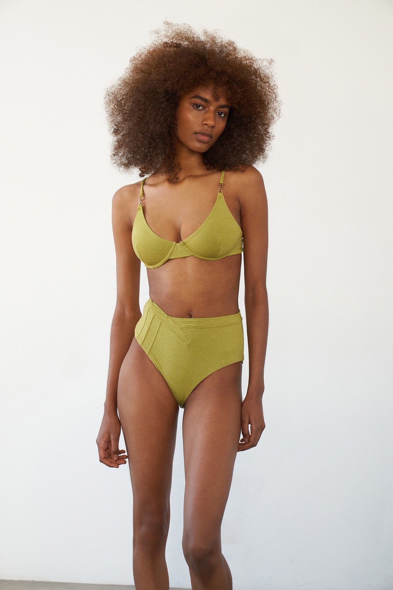 Inez Top-Vetheuil Green Lurex