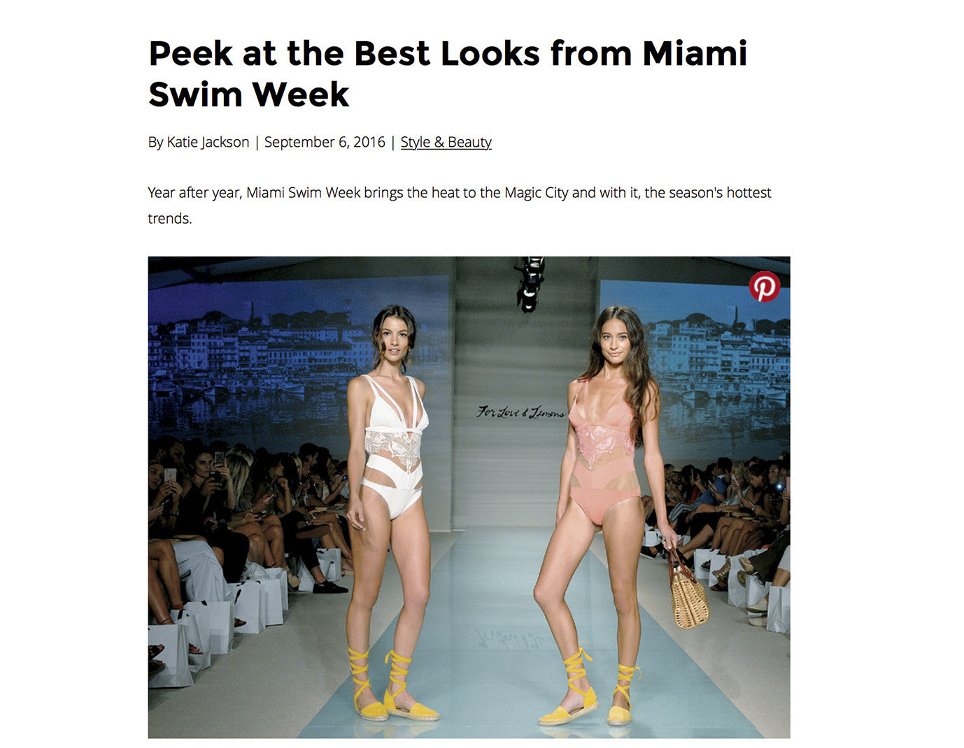 OceanDrive- Best Looks From Miami Swim Week