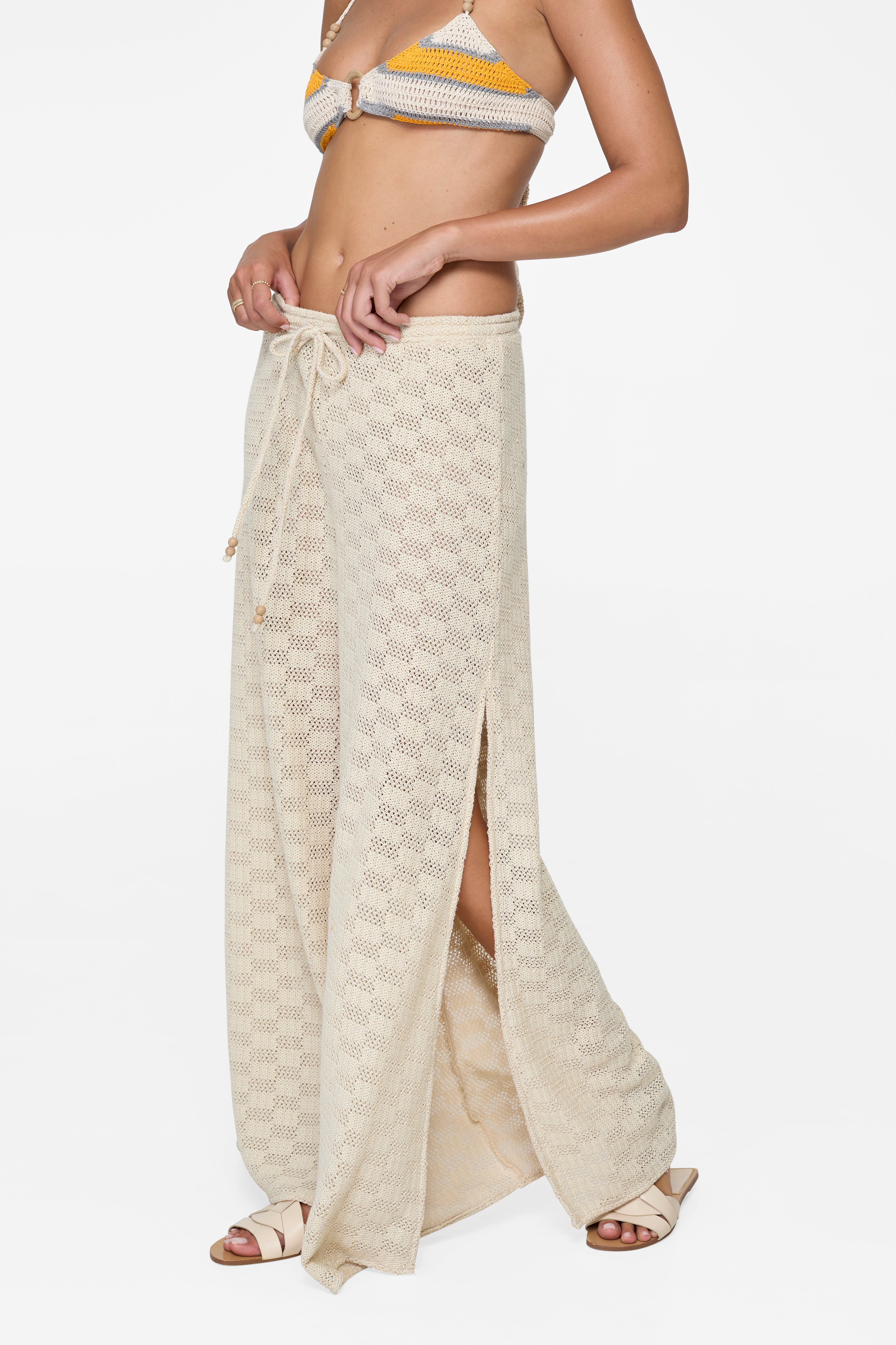 Naomi Pants - Cream Crochet