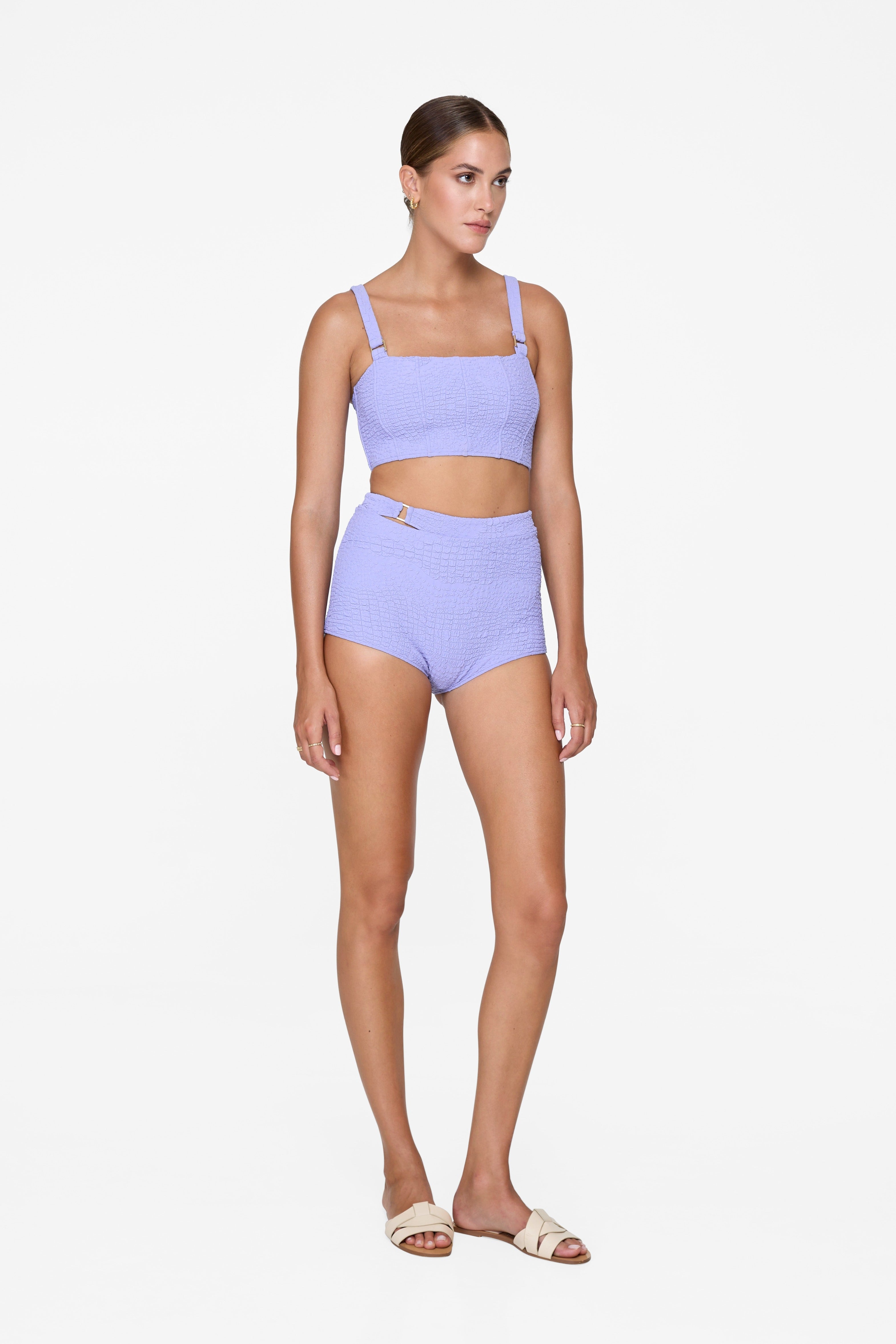 Hunter Top - Lavender Croc