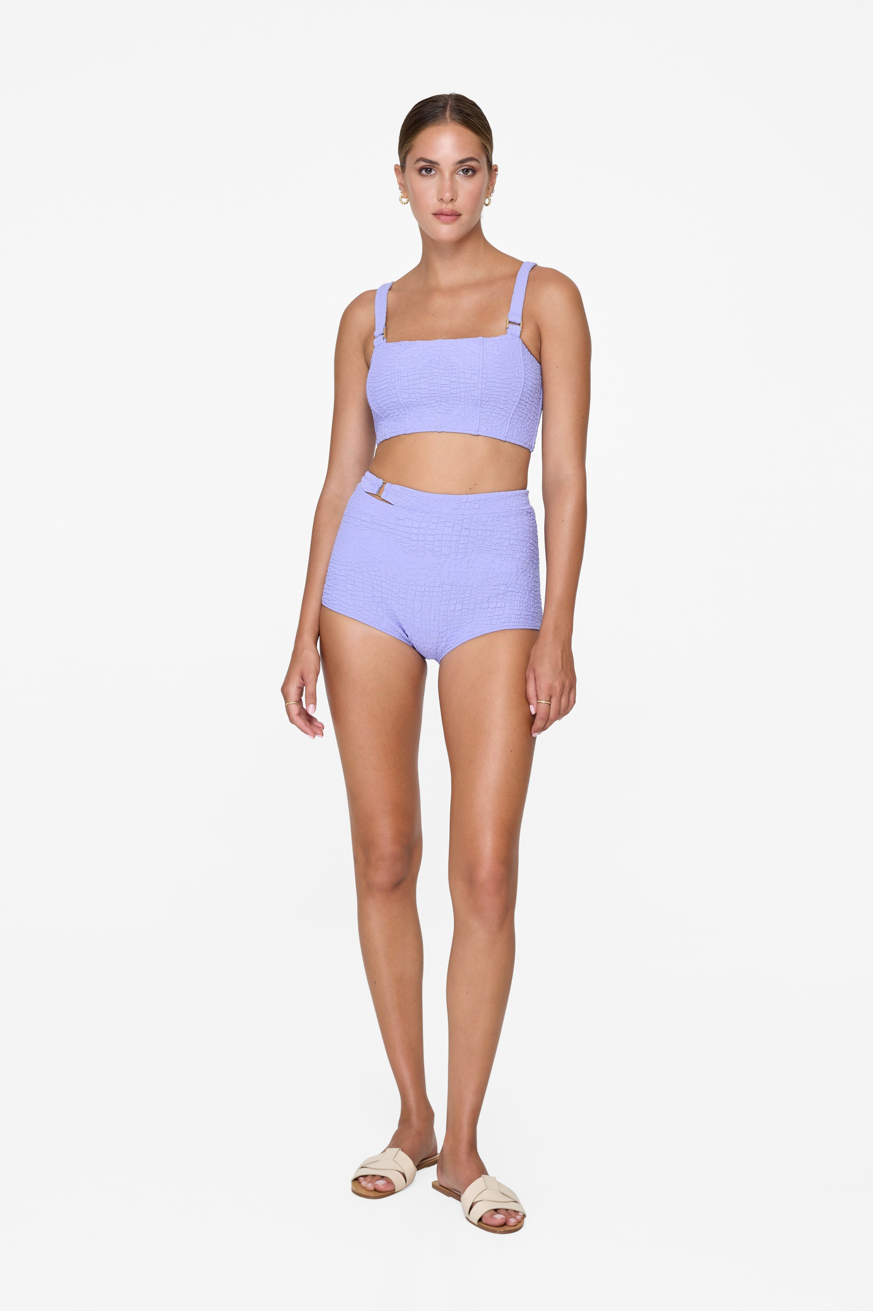 Hunter Top - Lavender Croc