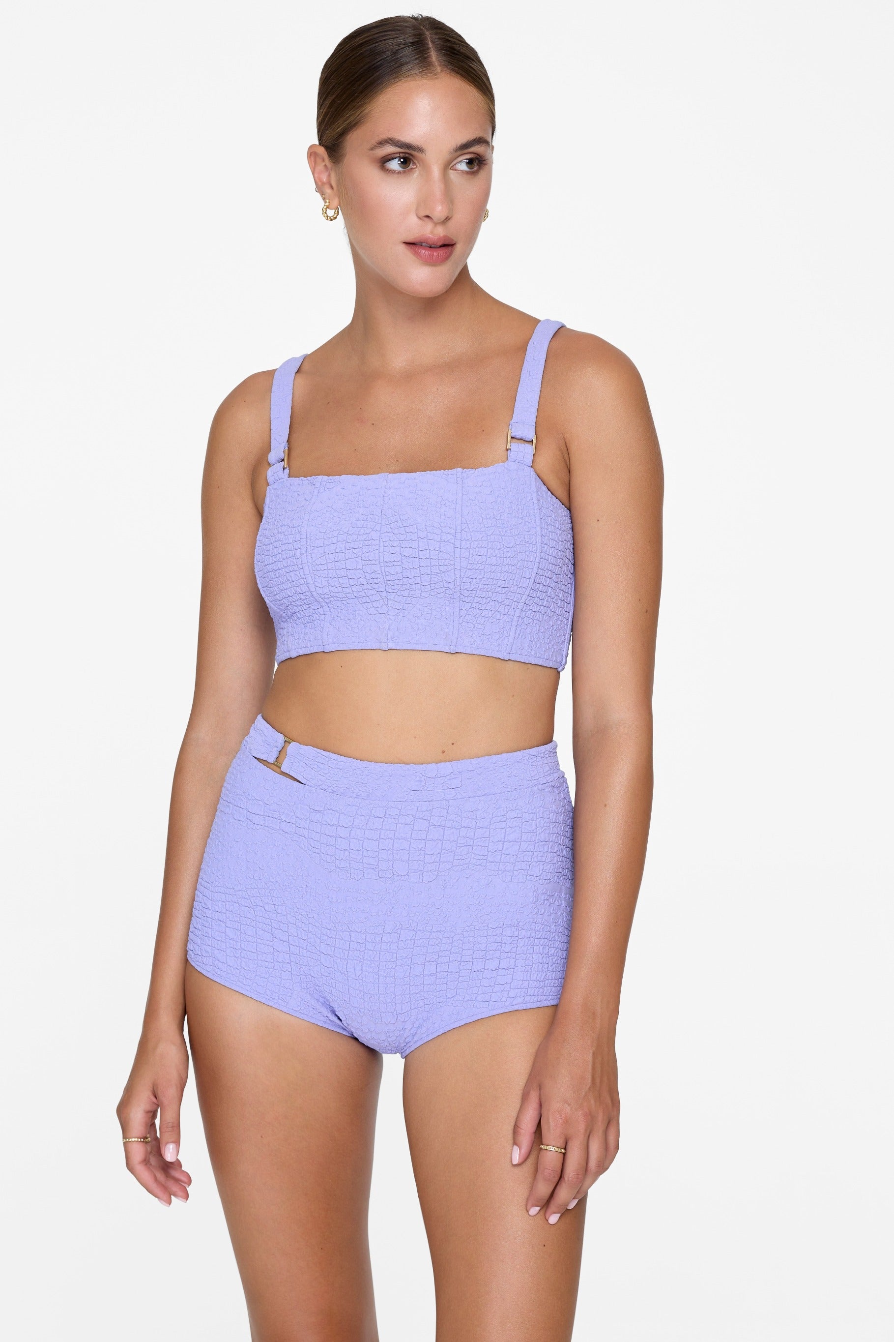 Hunter Top - Lavender Croc