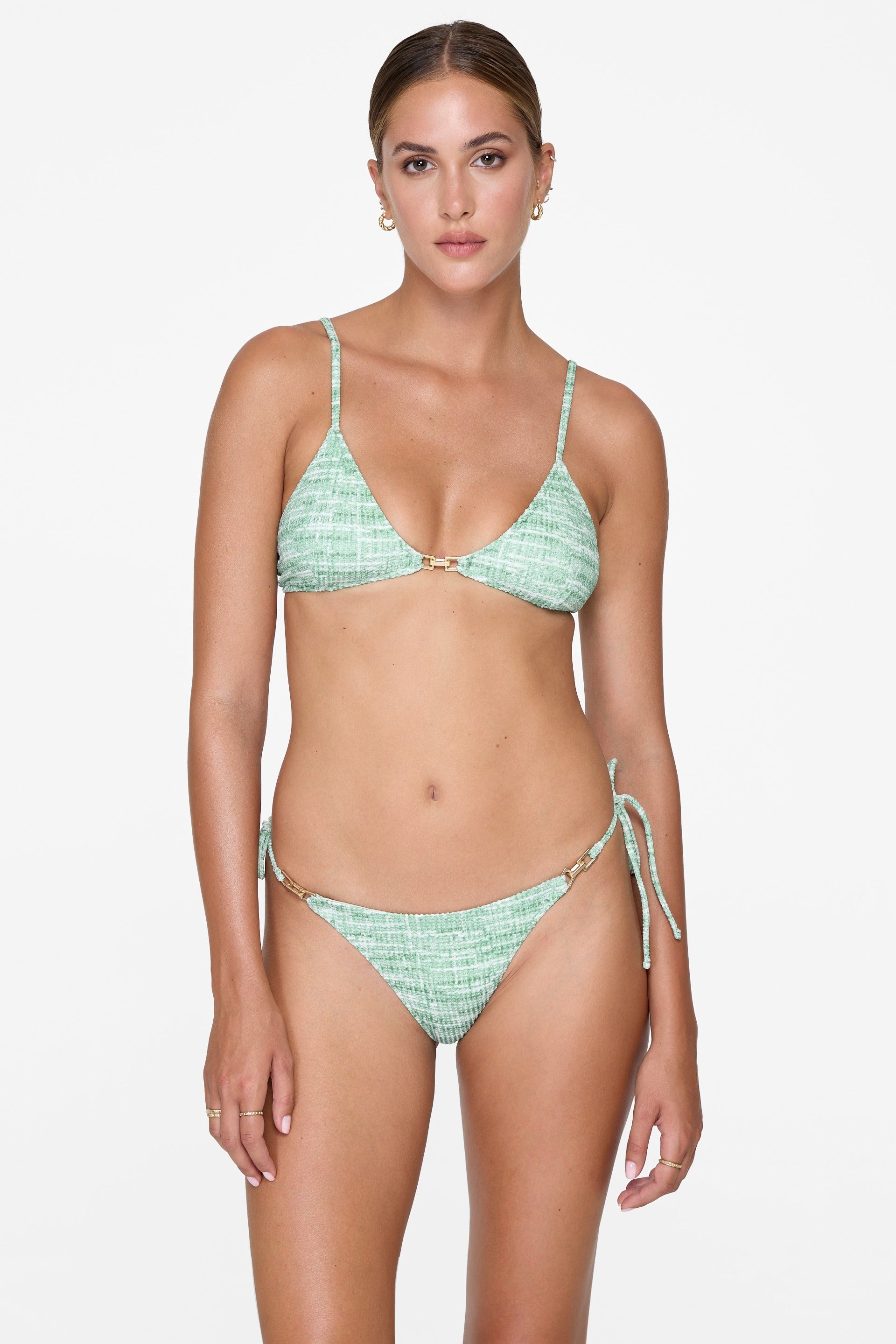 Vienna Top - Opal Tweed