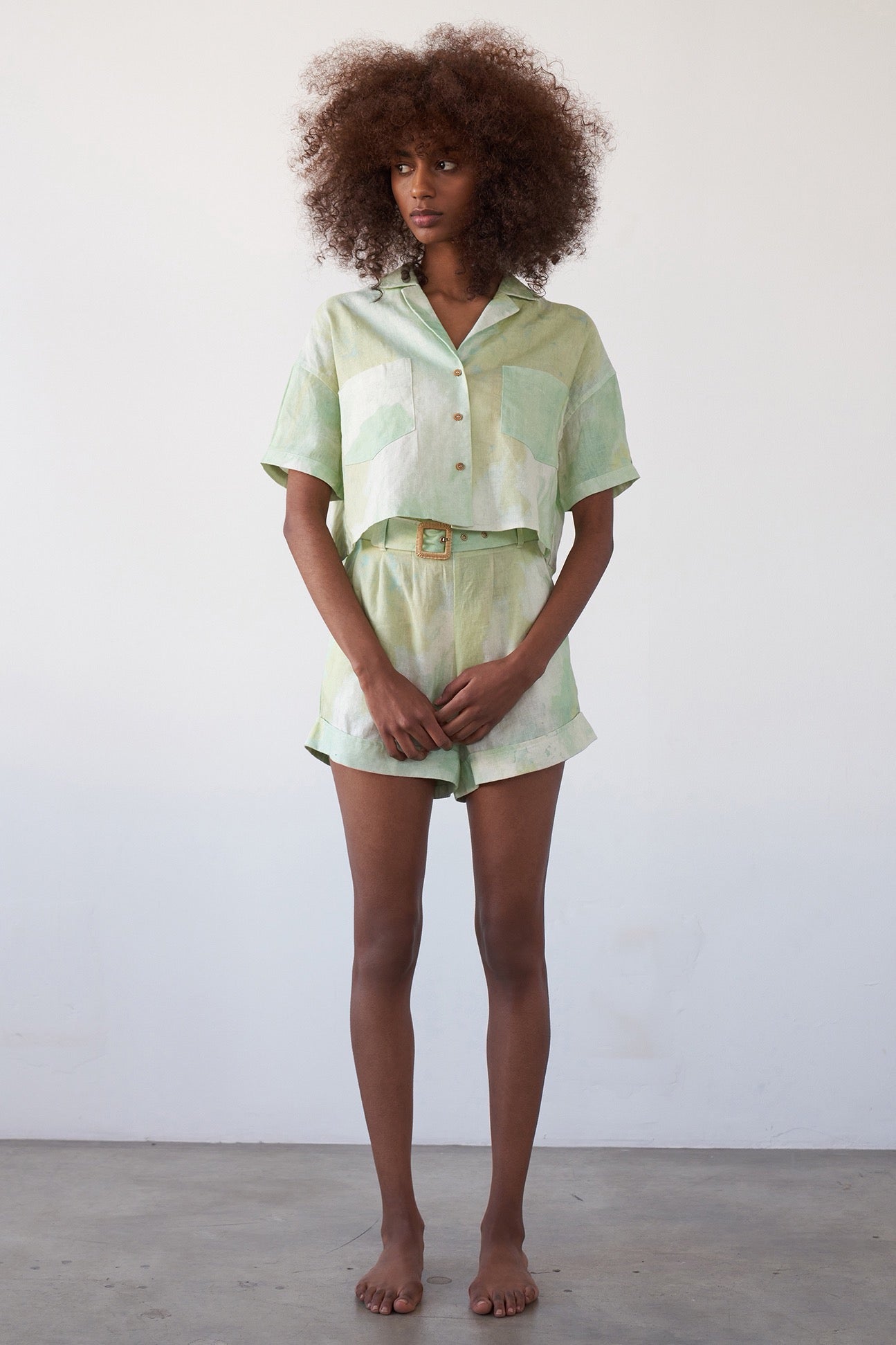 Nina Top-Sorbet Linen